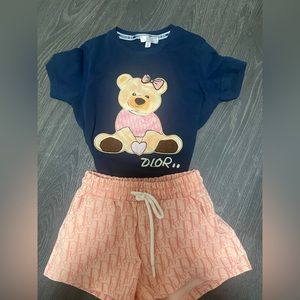Dior Shorts Set For Girl